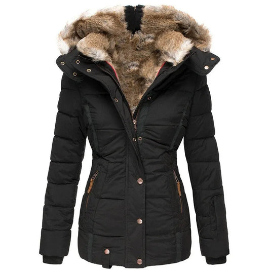 Belén - Warm Winter Coat Lined with Fur